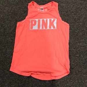 PINK coral muscle tank